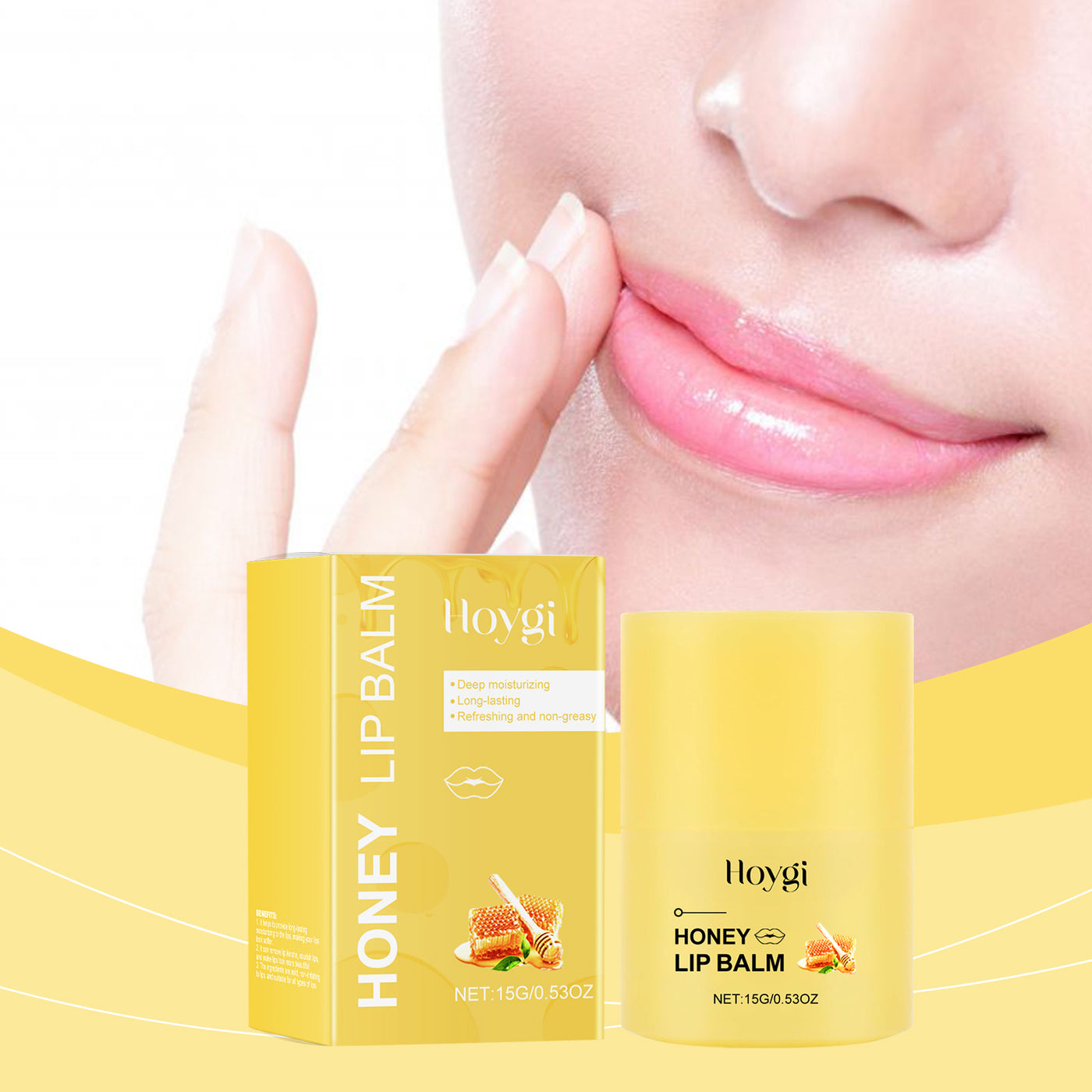 Hoygi Honey Nourishing Lip Balm Deeply Nourishes, Softens Lip Skin, Fades Lip Lines, And Prevents Chapped Lip Balm