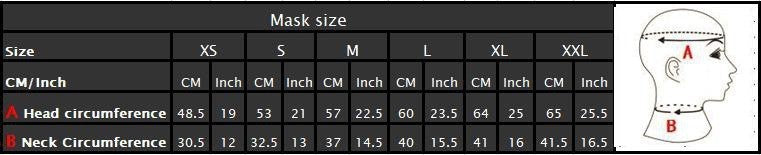 Latex Rubber Mask Handmade Back Zipper Sheet